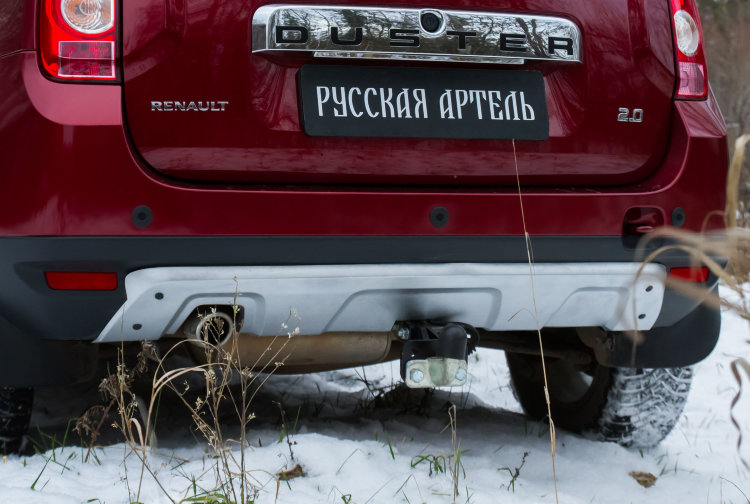 Обвес на задний бампер пластиковый (усиленный) Русская Артель Renault Duster 2011-2019 no.18458