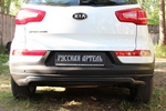 Обвес на задний бампер пластиковый (вариант 1) Русская Артель KIA Sportage 2010-2015