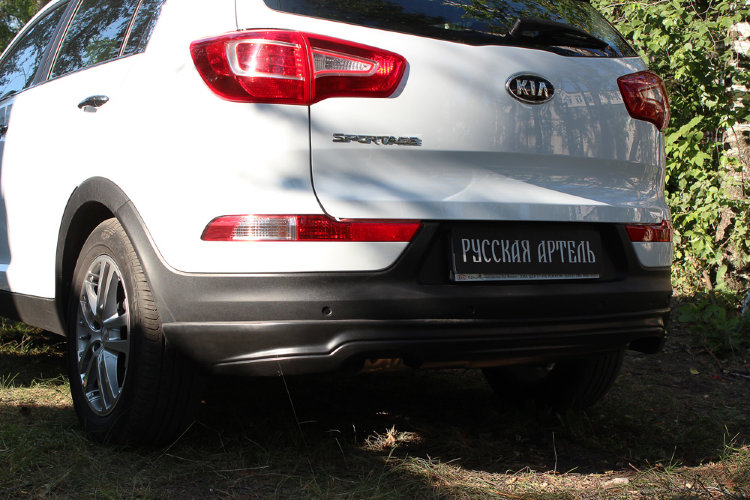 Обвес на задний бампер пластиковый (вариант 1) Русская Артель KIA Sportage 2010-2015 no.778