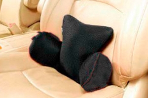 Подушка эргономическая под спину 3D Embrace черная Sotra Универсальные товары  ― Auto-Clover