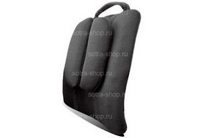 Подушка на спинку сиденья для поддержки спины гелевая черная Jusit Универсальные товары  ― Auto-Clover