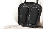 Подушка на спинку сиденья для поддержки спины и поясницы гелевая черная Jusit Универсальные товары 