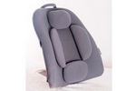Подушка на спинку сиденья для поддержки спины и поясницы гелевая низкая серая Jusit Универсальные товары 
