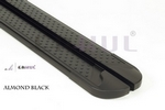 Пороги алюминиевые Almond Black Erkul Audi Q7 2005-2015