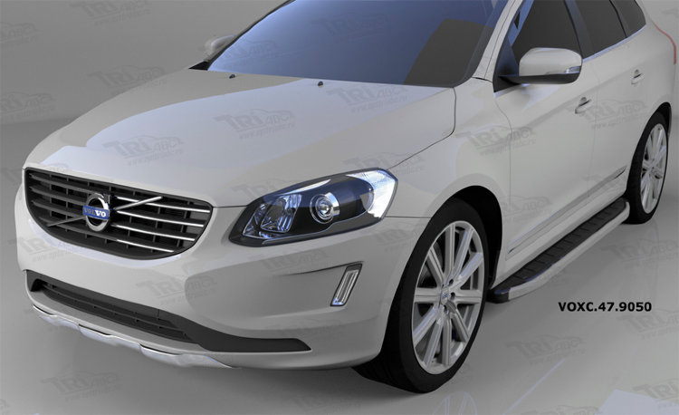 Пороги алюминиевые Alyans Can Otomotiv Volvo XC60 2008-2017 no.11274