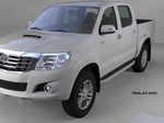 Пороги алюминиевые Alyans Can Otomotiv Toyota Hilux 2005-2015
