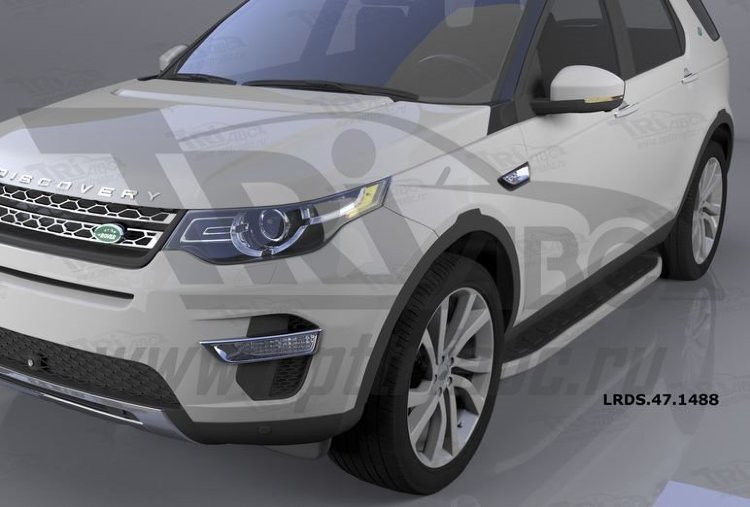 Пороги алюминиевые Alyans Can Otomotiv Land Rover Discovery Sport 2015-2019 no.11622
