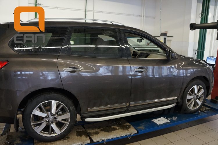 Пороги алюминиевые Alyans Can Otomotiv Ford Explorer 2011-2019 no.11777