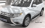 Пороги алюминиевые Alyans Can Otomotiv Mitsubishi ASX 2010-2019
