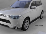 Пороги алюминиевые Alyans Can Otomotiv Mitsubishi ASX 2010-2019