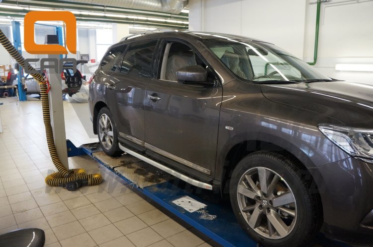 Пороги алюминиевые Alyans Can Otomotiv Nissan Terrano 2014-2019 no.11921