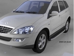 Пороги алюминиевые Alyans Can Otomotiv SsangYong Kyron 2005-2015