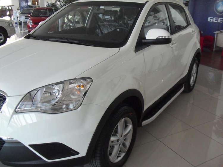 Пороги алюминиевые Alyans Can Otomotiv SsangYong Kyron 2005-2015 no.12055