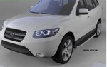 Пороги алюминиевые Alyans Can Otomotiv Hyundai Santa Fe 2006-2009