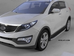 Пороги алюминиевые Alyans Can Otomotiv Hyundai ix35 2009-2015