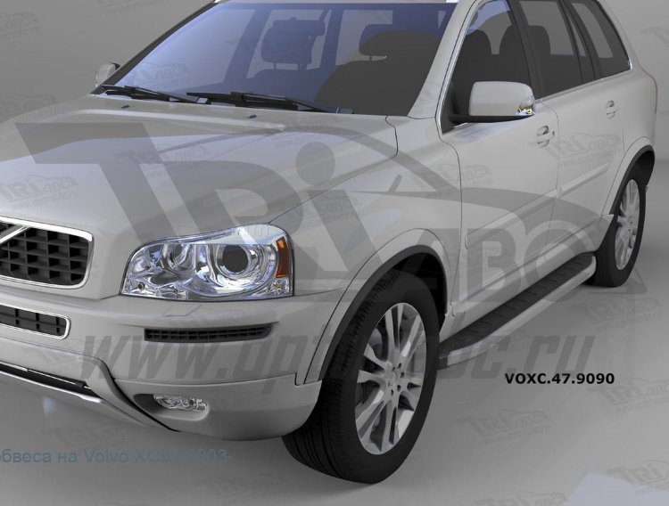 Пороги алюминиевые Alyans Can Otomotiv Volvo XC90 2002-2014 no.8487
