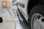 Пороги алюминиевые Alyans Can Otomotiv Peugeot Expert​ II 2007-2019