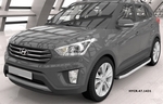 Пороги алюминиевые Alyans Can Otomotiv Hyundai Creta 2016-2019