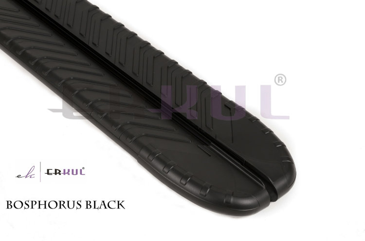 Пороги алюминиевые Bosphorus Black Erkul Mazda CX-5 2012-2017 no.2343
