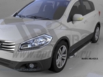Пороги алюминиевые Brillant Black Can Otomotiv Suzuki SX4 S-Cross 2013-2019