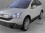 Пороги алюминиевые Brillant Black Can Otomotiv Honda CR-V III 2007-2011