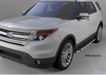 Пороги алюминиевые Brillant Black Can Otomotiv Ford Explorer 2011-2019