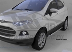 Пороги алюминиевые Brillant Black Can Otomotiv Ford EcoSport​ 2013-2019