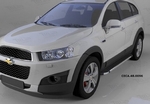 Пороги алюминиевые Brillant Black Can Otomotiv Chevrolet Captiva 2006-2019