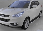 Пороги алюминиевые Brillant Black Can Otomotiv Chevrolet Captiva 2006-2019