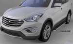 Пороги алюминиевые Brillant Black Can Otomotiv Hyundai Tucson 2015-2019