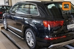 Пороги алюминиевые Brillant Black Can Otomotiv Audi Q7 2015-2019