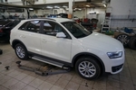 Пороги алюминиевые Brillant Silver Can Otomotiv Audi Q3 2012-2019