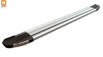 Пороги алюминиевые Brillant Silver Can Otomotiv Hyundai Santa Fe 2006-2009