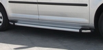 Пороги алюминиевые Brillant Silver Can Otomotiv Hyundai Santa Fe 2012-2018