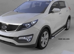Пороги алюминиевые Brillant Silver Can Otomotiv Hyundai ix35 2009-2015