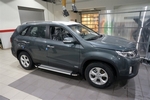 Пороги алюминиевые Brillant Silver Can Otomotiv KIA Sorento 2013-2017