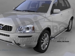 Пороги алюминиевые Brillant Silver Can Otomotiv Volvo XC90 2002-2014