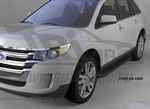 Пороги алюминиевые Corund Black Otomotiv Ford Edge 2007-2019