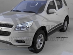 Пороги алюминиевые Corund Black Otomotiv Nissan Pathfinder 2014-2019