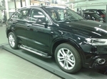 Пороги алюминиевые Corund Silver Can Otomotiv Volkswagen Tiguan I 2008-2016