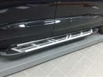 Пороги алюминиевые Corund Silver Can Otomotiv Ford EcoSport​ 2013-2019