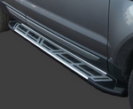 Пороги алюминиевые Corund Silver Can Otomotiv Nissan Pathfinder 2014-2019