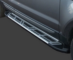 Пороги алюминиевые Corund Silver Can Otomotiv Hyundai Tucson 2004-2009