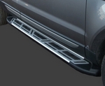 Пороги алюминиевые Corund Silver Can Otomotiv Hyundai Santa Fe 2012-2018