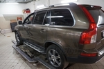 Пороги алюминиевые Corund Silver Can Otomotiv Volvo XC90 2002-2014