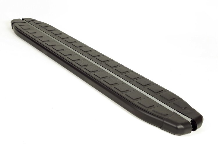 Пороги алюминиевые Dolunay Black Erkul KIA Sorento 2001-2009 no.3081
