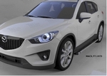 Пороги алюминиевые Emerald Black Can Otomotiv Mazda CX-5 2012-2017