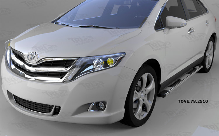 Пороги алюминиевые Emerald Silver Can Otomotiv Toyota Venza 2008-2019 no.11365