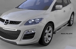 Пороги алюминиевые Emerald Silver Can Otomotiv Mazda CX-7 2006-2012