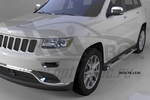 Пороги алюминиевые Emerald Silver Can Otomotiv Jeep Renegade 2015-2019